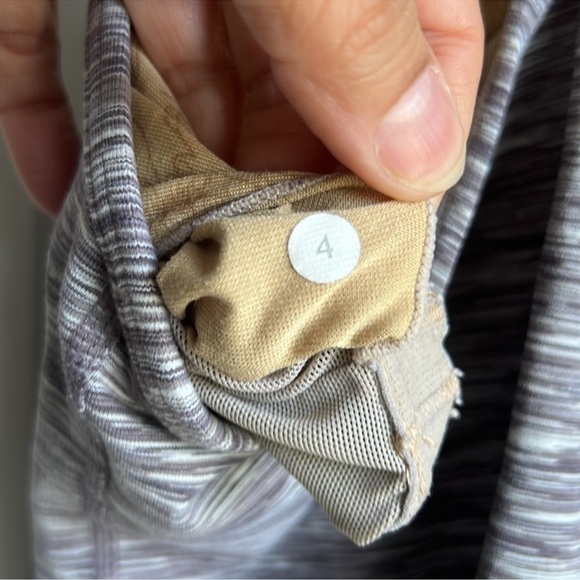 #5 Lululemon gray power Y tank size 4 - Picture 5 of 6